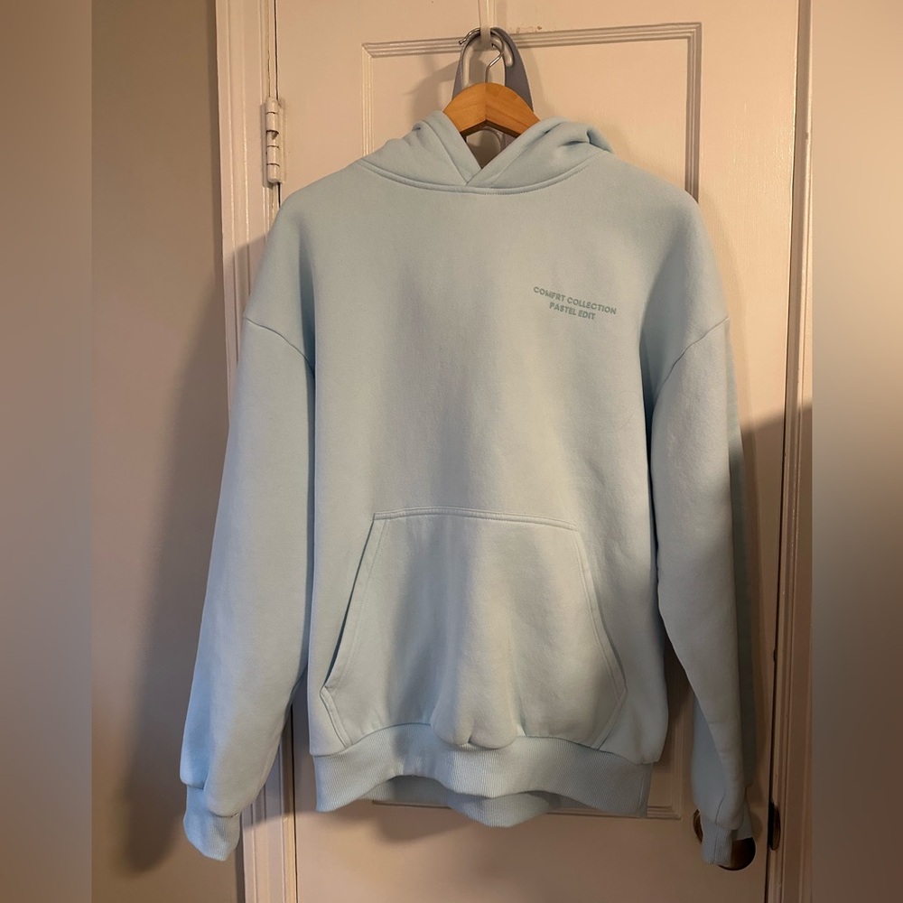 Pastel Blue Comfrt Hoodie